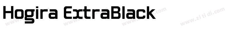 Hogira ExtraBlack字体转换
